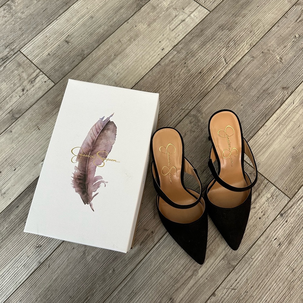 Jessica Simpson Suede Heeled Mule